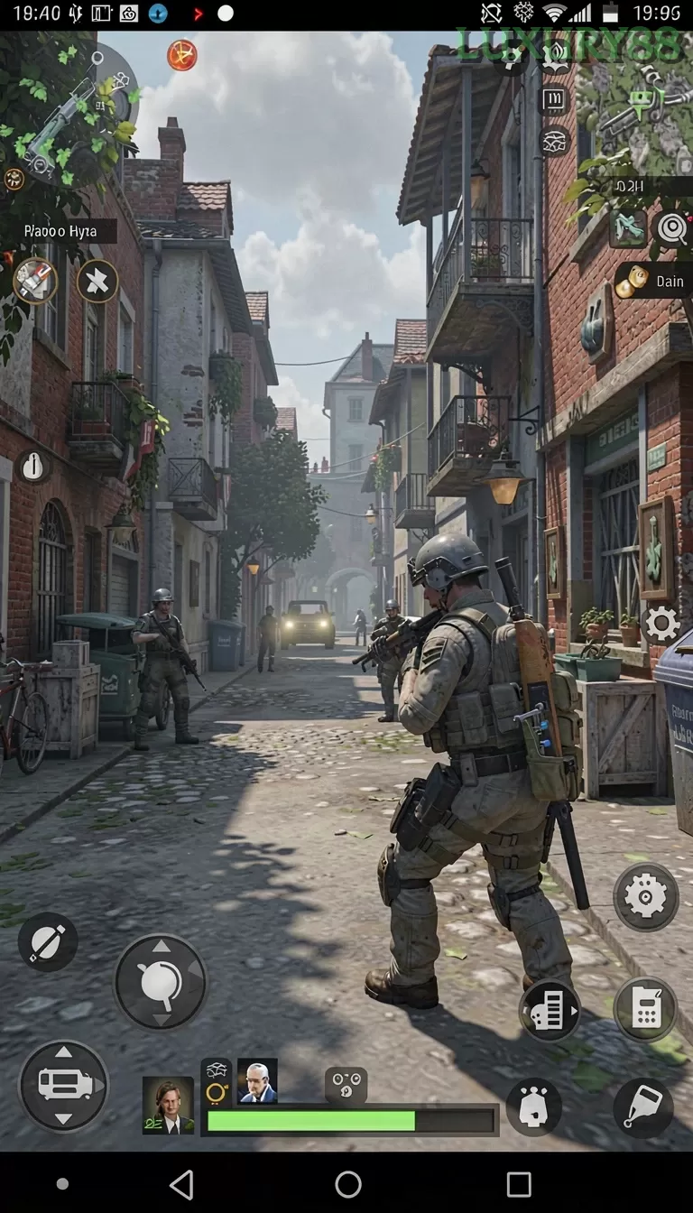 Cuplikan layar AA666 — menu navigasi